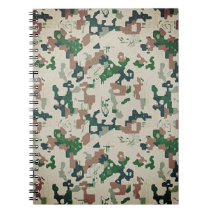 Earth Pixel Wald  Notizblock