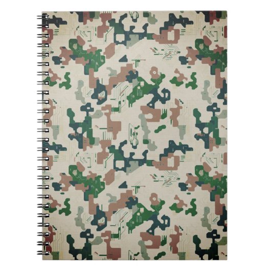 Earth Pixel Wald  Notizblock (Vorderseite)