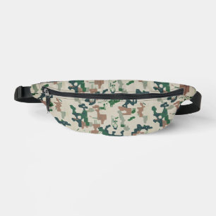 Earth Pixel Woodland  Bauchtasche