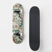 Earth Pixel Woodland  Skateboard (Vorderseite)