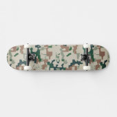 Earth Pixel Woodland  Skateboard (Horizontal)