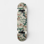 Earth Pixel Woodland  Skateboard (Vorderseite)