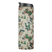 Earth Pixel Woodland  Thermosbecher (Nach rechts gedreht)