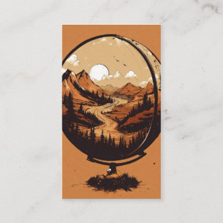 Earth & Quill Wing Grafik-T-Shirt – Natur & Vorste Visitenkarte
