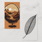 Earth & Quill Wing Graphic T-Shirt – Nature & Imag Visitenkarte (Vorne/Hinten)