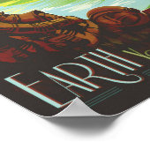 Earth Retro Poster - NASA (Ecke)