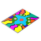 Earth Retro Vibes Art Notizblock (Linke Seite)