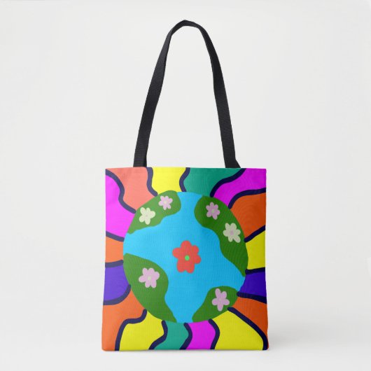 Earth Retro Vibes Art Tasche (Vorderseite)