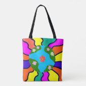 Earth Retro Vibes Art Tasche (Rückseite)