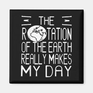 Earth Rotation Puff Science Spaß für Nerdy Thinker Magnet