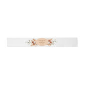 Earth Rustic Floral Bohemisch Terracotta Moderne Einladungsbanderole (Flach)
