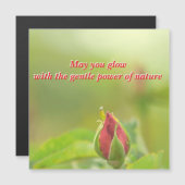 Earth’s Glow and Healing Japanese Flowers/EarthDay Magnetkarte (Vorne/Hinten)