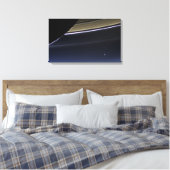 Earth Saturn Poster Leinwanddruck (Insitu (Schlafzimmer))