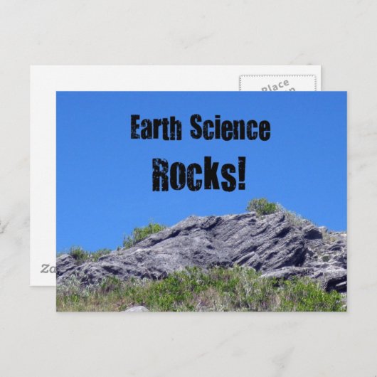 Earth Science Rocks! Postkarte (Vorne/Hinten)