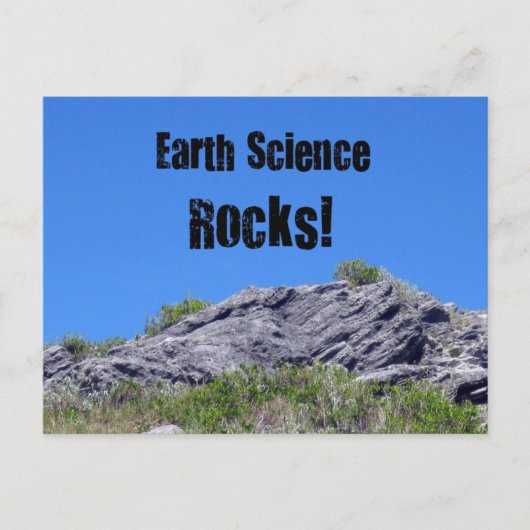 Earth Science Rocks! Postkarte (Vorderseite)