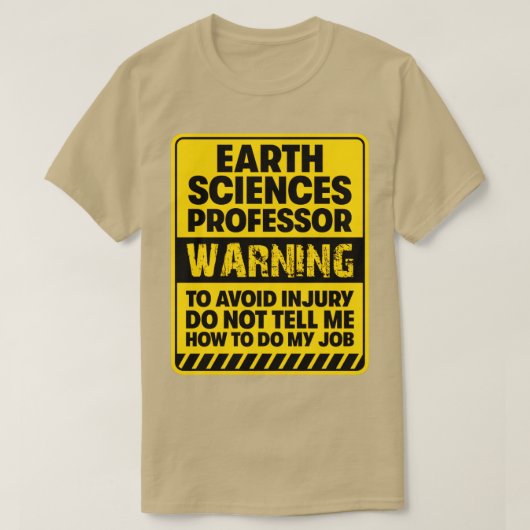 Earth Sciences Professor2 T-Shirt (Design vorne)