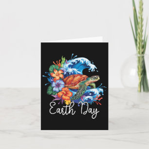Earth Sea Turtle Art Earth Day 2025 Restore Rett T Karte