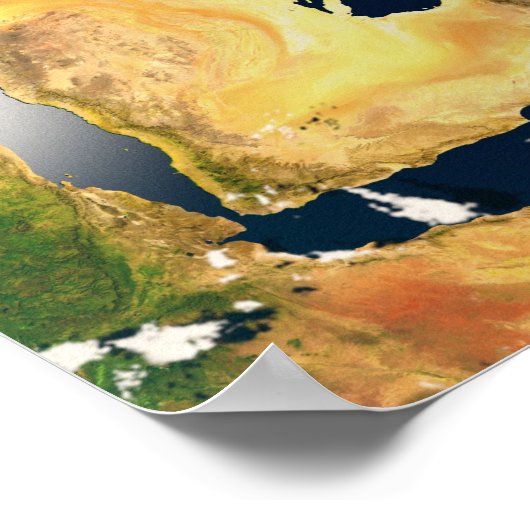 Earth Seen from Space Poster (Ecke)