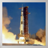 Earth Shakes as Saturn V Blazes Skyward to Moon