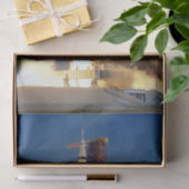 Earth Shakes as Saturn V Blazes Skyward to Moon Seidenpapier (Geschenk)