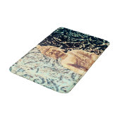 Earth Sitting Buddha Elegant Zen-Erleuchtung Badematte (Schrägansicht)