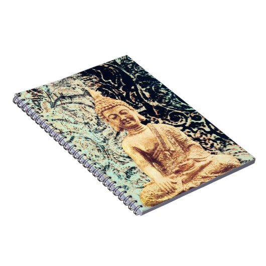 Earth Sitting Buddha Elegant Zen-Erleuchtung Notizblock (Rechte Seite)