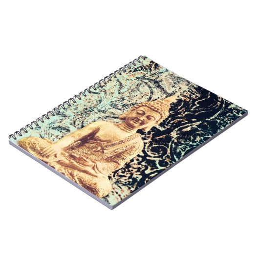 Earth Sitting Buddha Elegant Zen-Erleuchtung Notizblock (Linke Seite)