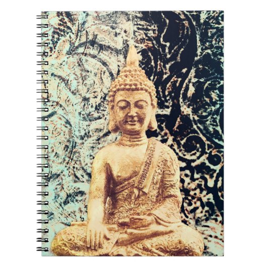 Earth Sitting Buddha Elegant Zen-Erleuchtung Notizblock (Vorderseite)