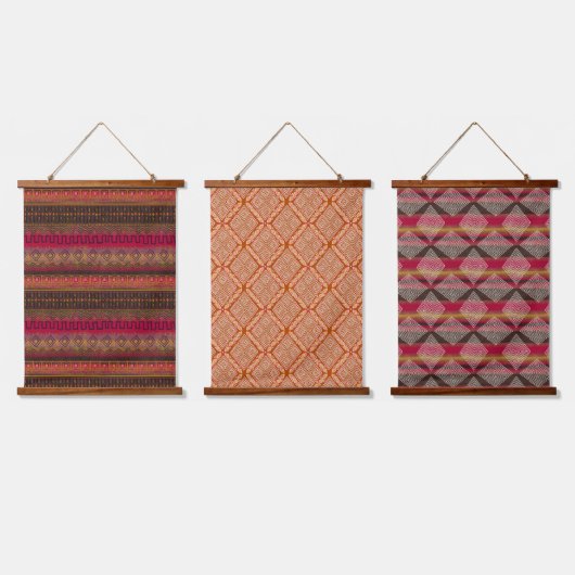 Earth Song Mud Tuch Inspiriert schön Wandteppich Mit Holzrahmen (Dreifach)