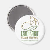 Earth Spirit Horse Rescue Inc. Magnete Magnet (Vorderseite/Rückseite)