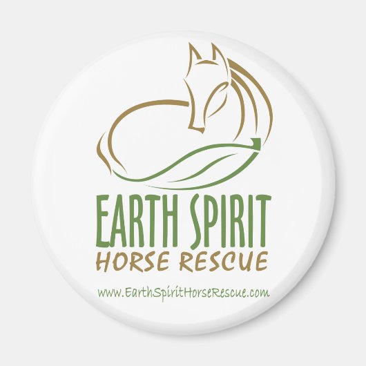 Earth Spirit Horse Rescue Inc. Magnete Magnet (Vorne)