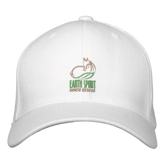 Earth Spirit Horse Rescue Logo Bestickte Kappe (Vorderseite)