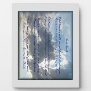 Earth Spirits Poetry Fotoplatte