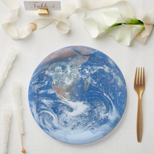 Earth Tableware from the Celestial Collection Pappteller (Hochzeit)