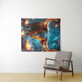Earth Taurus Wall Tapestry Wandteppich (Beispiel (Horizontal))