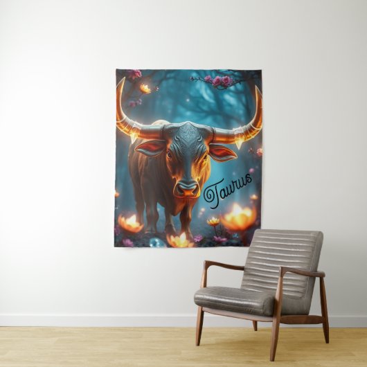 Earth Taurus Wall Tapestry Wandteppich (Beispiel)