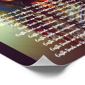 Earth Teach Me Gebet Indigene Frau Poster (Ecke)