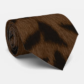 Earth Tiger Skin Print Krawatte (Gerollt)