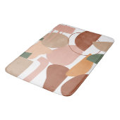 Earth Tone Abstrakt Pattern Badematte (Schrägansicht)