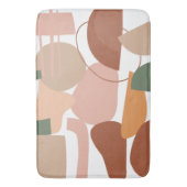 Earth Tone Abstrakt Pattern Badematte (Vorderseite Vertikal)
