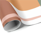 Earth Tone Abstrakt Pattern Geschenkpapier (Rolleneckpunkt)