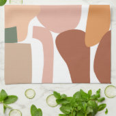 Earth Tone Abstrakt Pattern Geschirrtuch (Gefaltet)