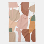 Earth Tone Abstrakt Pattern Geschirrtuch (Vertikal)