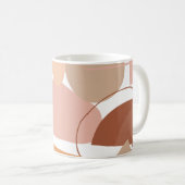 Earth Tone Abstrakt Pattern Kaffeetasse (VorderseiteRechts)
