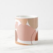 Earth Tone Abstrakt Pattern Kaffeetasse (Mittel)