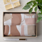 Earth Tone Abstrakt Pattern Seidenpapier (Geschenk)