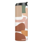 Earth Tone Abstrakt Pattern Thermosbecher (Nach links gedreht)