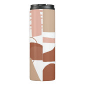 Earth Tone Abstrakt Pattern Thermosbecher (Rückseite)