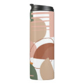 Earth Tone Abstrakt Pattern Thermosbecher (Nach rechts gedreht)