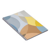 Earth Tone and Blue Geometric Circle Art Notizblock (Rechte Seite)